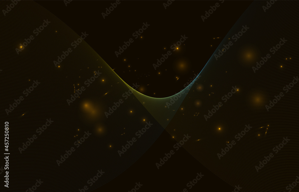 Poster abstract background with bright light effects for vector illustration.