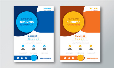 Annual Report Layout Design Template. Corporate Business flyer Background,  Catalog, Cover, Booklet, Brochure, Magazine, Poster, Corporate Presentation, Portfolio, Banner, Web, Design Concept Idea.