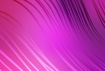 Light Pink vector background with wry lines.