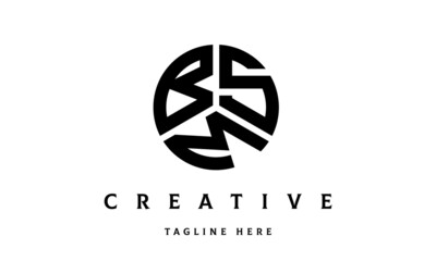 BSM creative circle three letter logo