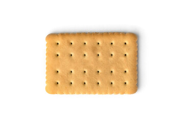 Cracker isolated on white background.