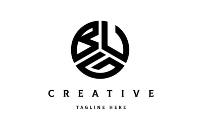 BUG creative circle three letter logo