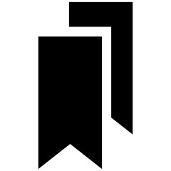 bookmark icon on white background