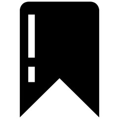 bookmark icon on white background