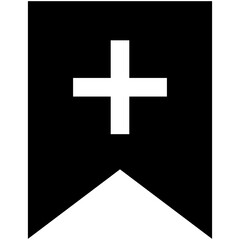 bookmark icon on white background