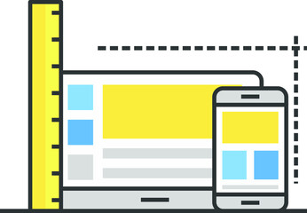 this is a responsive design icon illustration