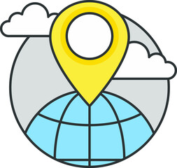 this is a location icon illustration