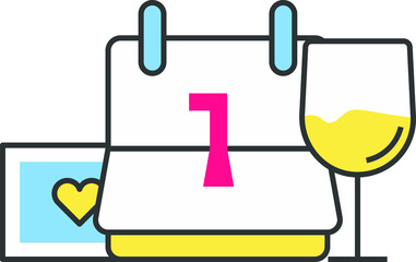 this is a events icon illustration