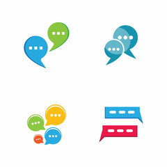 Buble chat icon Vector Illustration design Logo template