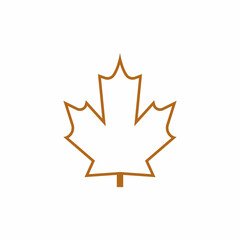 Maple leaf vector illustration design template