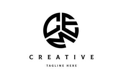 CEM creative circle three letter logo