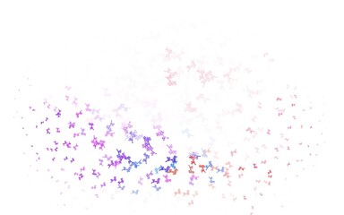 Light Green, Red vector doodle background with branches.