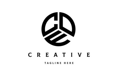 COF creative circle three letter logo