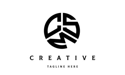 CSM creative circle three letter logo