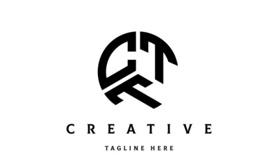 Fototapeta premium CTT creative circle three letter logo