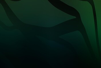 Dark Green vector colorful blur background.