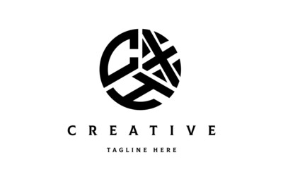 CXH creative circle three letter logo