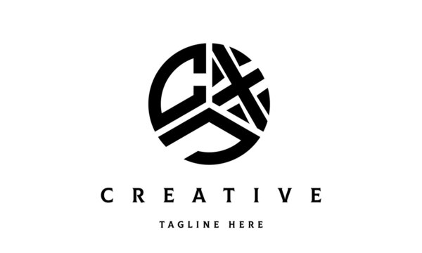 CXJ creative circle three letter logo