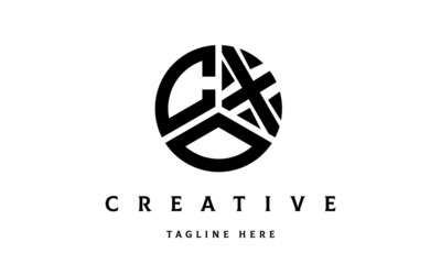 CXO creative circle three letter logo