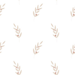 Seamless pattern minimalism autumn