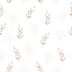Seamless pattern minimalism autumn