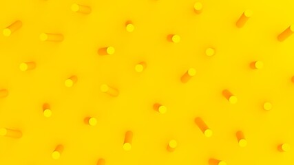 Abstract yellow background 3d render, 3d illustration 