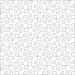 Obraz na płótnie Canvas Vector pattern with symmetrical elements . Repeating geometric tiles from striped elements. black patterns.