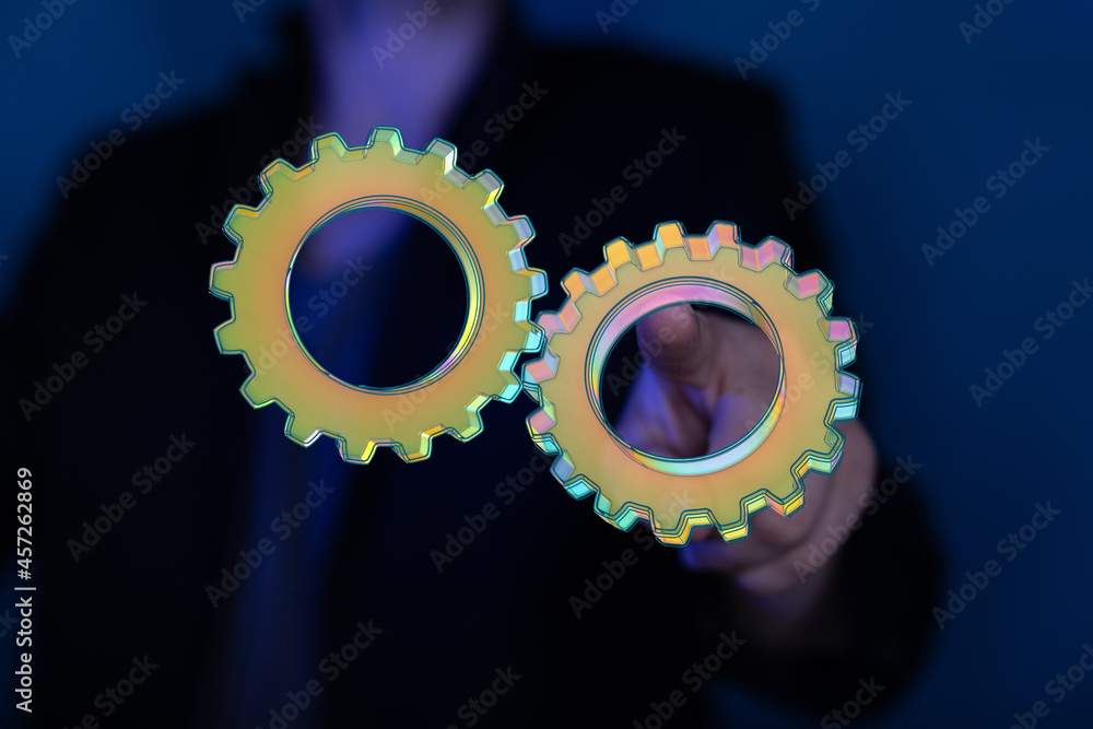 Poster engineering and design image gears
