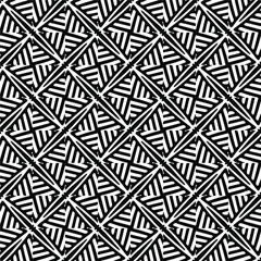 Seamless vector pattern in geometric ornamental style. Black pattern.