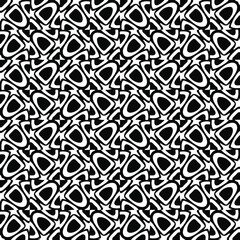 vector pattern in geometric ornamental style. Black pattern.