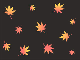 紅葉のシームレス背景