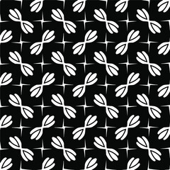 : Seamless vector pattern in geometric ornamental style. Black pattern.