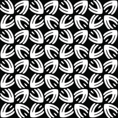 : Seamless vector pattern in geometric ornamental style. Black pattern.