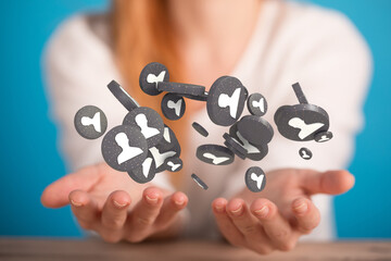 Abstract technology group and data