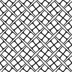 Seamless vector pattern in geometric ornamental style. Black  pattern.