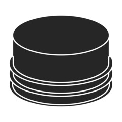 Cap bottle vector icon.Black vector icon isolated on white background cap bottle.