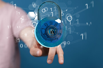 Cybersecurity and information or network protection. Future technology web