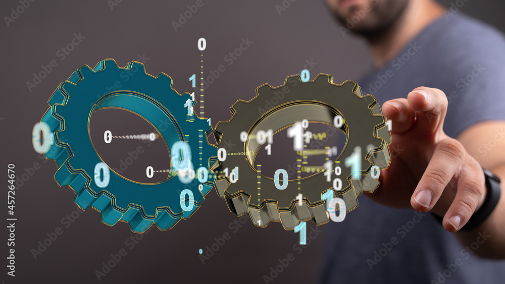 Aufkleber engineering and design image gears