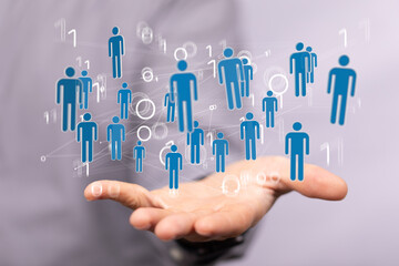 conference Digital Network and data concept