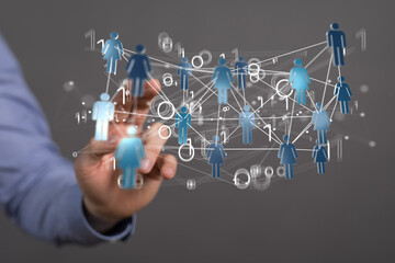 Telecommunication concept with abstract network structure