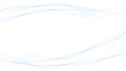 背景素材 澄んだそよ風の様な癒される青い滑らかな曲線のフレームデザイン ベクター
 Backgrounds. Soothing blue smooth curved frame design like a clear breeze. Vector - obrazy, fototapety, plakaty