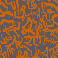 Seamless paint streaks. A pattern for clothing. Vector.