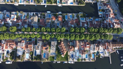 fotografia aerea ampuriabrava,girona,costa brava