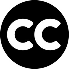 copyright icon on white background