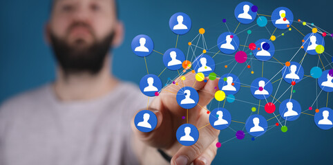 Global digital connections with technology