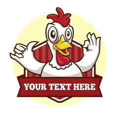 Chicken Dinner Mascot Design