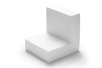 Polystyrene foam. Packaging material shockproof ​for ​fragile parcel.