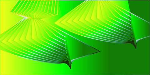 Abstract green background with lines
