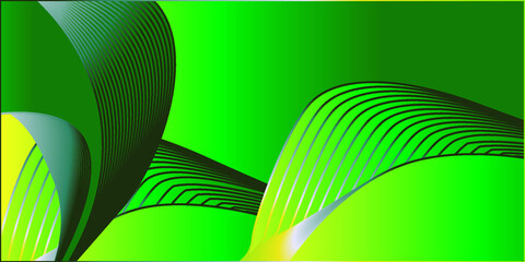 Abstract green background with lines