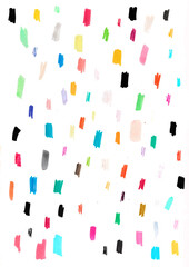 Illustration of pattern with colorful squares